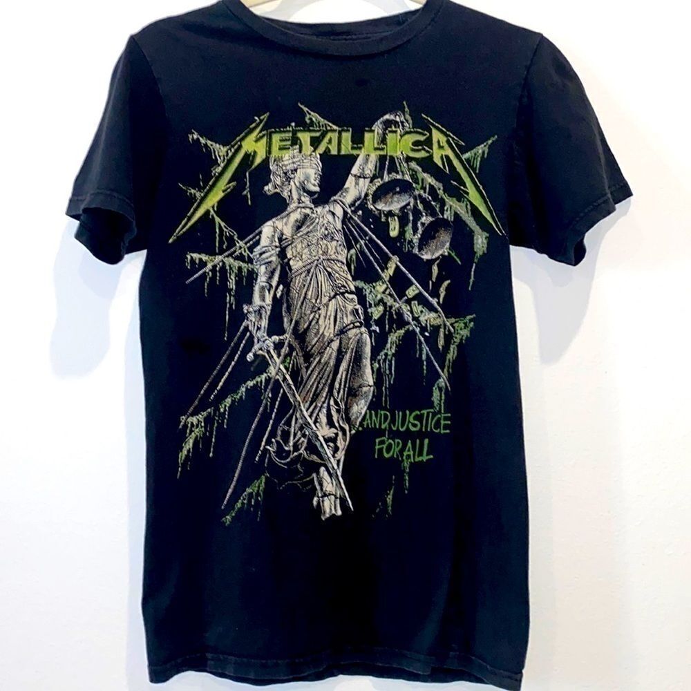 Bravado Metallica And Justice For All Rock Band Tee T-shirt‌‌‌‌‌‌‍‍‍‍‍‍‍ Small‌‌
